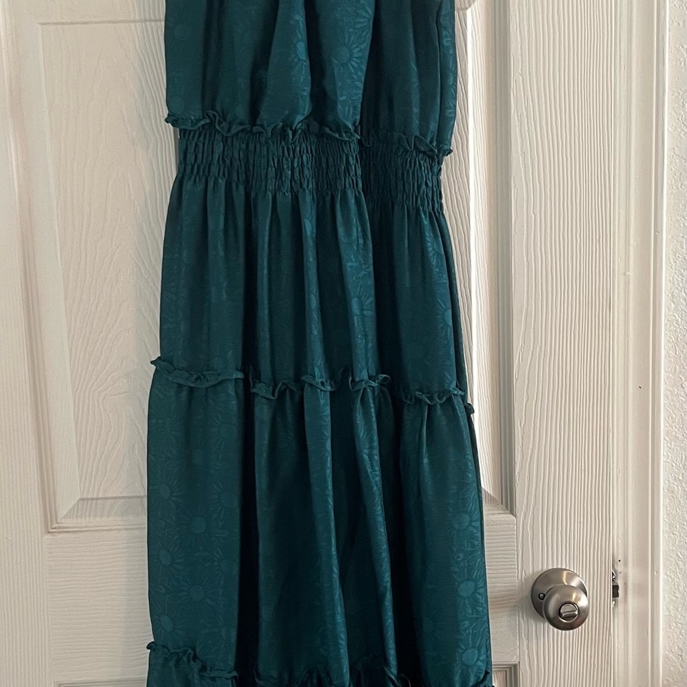 Elegant Teal Maxi Dress